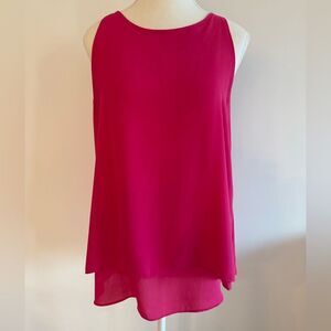 Women's Pink Sleeveless Top